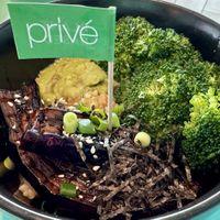 Eggplant 'Unagi' Donburi  at Privé - Keppel Bay in Central Singapore