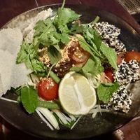 “Pad Thai” (actually more of a Thai-inspired salad, no noodles)  at Privé - Keppel Bay in Central Singapore