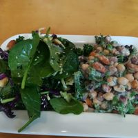 2  vegan salads at Vault Cafe in Darwin