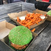Kale Burger at VeganBurgz in Fortitude Valley