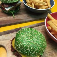  cheeseyb and stacks on in the pics.  at VeganBurgz in Fortitude Valley