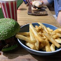 Ribwich and chips  at VeganBurgz in Fortitude Valley