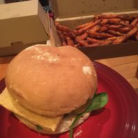 Fin free with the best sweet potato chips  at VeganBurgz in Fortitude Valley