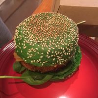 Sweet kale roline! Nice herby flavour and the bun is great!  at VeganBurgz in Fortitude Valley