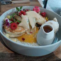Pina Colada Hot Cakes at Suburban West End in South Brisbane