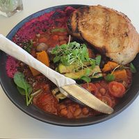 Veggie brekkie/hippie bowl at The Foreshore in Nightcliff
