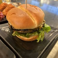 Mushroom burger   at Copper Branch in Edmonton