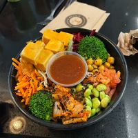Asian fusion bowl at Copper Branch in Edmonton