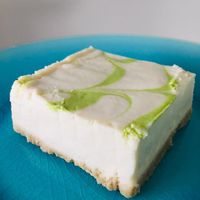 Key lime cheezecake  at Copper Branch in Edmonton