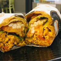 Tofu scramble wrap  at Copper Branch in Edmonton