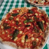 Spicy pizza at Verde Rucola in Cordoba