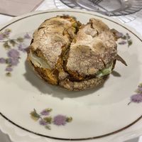 Mollete (mushrooms)   at Vegani in Sevilla