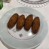Leek and mushroom croquettes   at Vegani in Sevilla
