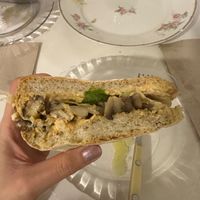 Mushroom sandwich at Vegani in Sevilla