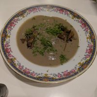 Leek stroganoff at Vegani in Sevilla