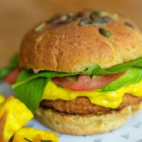 Cheddar Burguer at Namah Bistro in Belo Horizonte