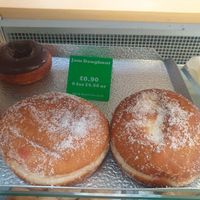 Jam Doughnuts at Brutons The Bakers - Splott in Cardiff