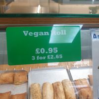 Vegan sausage roll at Brutons The Bakers - Splott in Cardiff