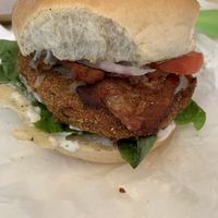 Vegan chicken bacon ranch sandwich  at Big Mood in Buffalo