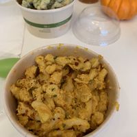 Mac & cheese side - sour cream & chive waffle fries side at Big Mood in Buffalo