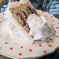 Lemon raspberry cake at Big Mood in Buffalo