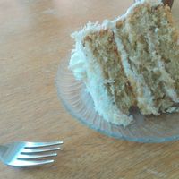 Home-made coconut cake at Big Mood in Buffalo
