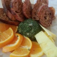 Fruit and cheese platter at Big Mood in Buffalo