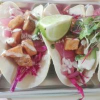 Tacos and chips at Big Mood in Buffalo