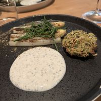 White asparagus - 3rd course  at Yerba in Amsterdam