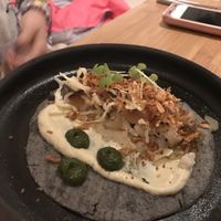 Blue corn tortilla at Yerba in Amsterdam