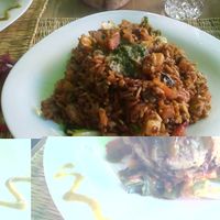 rice and lentils at Green Vegetarian in Marrakech