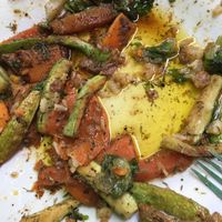 Post Vegan Burger...way too much oil  at Green Vegetarian in Marrakech