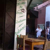 in the souks at Green Vegetarian in Marrakech