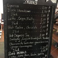 Drinks menu at Bang Bang in Siem Reap