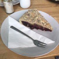 Vegan Bakewell tart, amazingly tasty at Bang Bang in Siem Reap