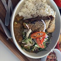 Katsu curry   at Darwin Trailer Boat Club in Fannie Bay