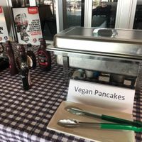 Vegan pancakes at the Darwin Trailor Club RSVPA dogs breakfast march 2019 at Darwin Trailer Boat Club in Fannie Bay