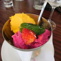 sorbet  at Trattoria Italiana in Bexhill