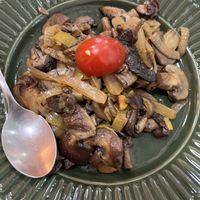 Mushrooms for salad   at Vida Bistro in Rio De Janeiro