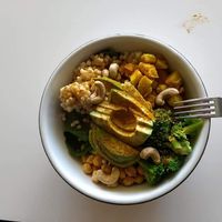Buddha bowl at Biotica in San Luis Potosi