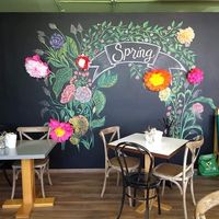 Cheerful artwork 💜 at Biotica in San Luis Potosi