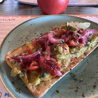 The best range of vegan options in a restaurant chain! Vegan smashed avocado brunch    at Paletto Lounge in Corby