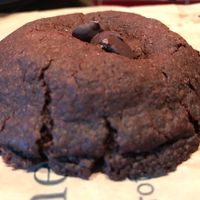 Double choc cookie  at The Green Guerrilla Deli in Durham