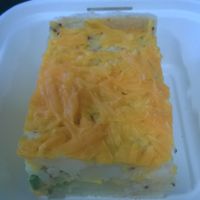 Cheese and potato pie at The Green Guerrilla Deli in Durham