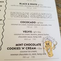 Vegan Shakes at Bareburger - Short North in Columbus