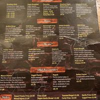 Great vegan menu! at Brooklyn Cafe in Glasgow