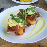 Vegan tower at Brooklyn Cafe in Glasgow