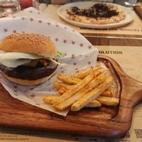 Golden Jim Burger at Premarché Alternative Diner in Kyoto