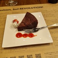 Chocolate Cake at Premarché Alternative Diner in Kyoto
