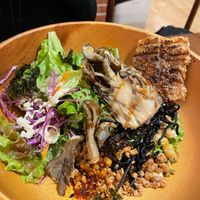 Veggie rice bowl at Premarché Alternative Diner in Kyoto